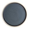 Olympia Flat Round Plate Canvas Blue Granite 180mm 6 Pack Catering Tableware Dinnerware