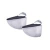Flexi Storage Decorative Shelving Aluminium Slim Shelf Clip - 2 Pack - Aluminium
