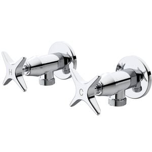 Caroma Chrome Lead Free Elegance II Washing Machine Set