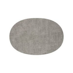 Guzzini Tiffany 48cm Oval Fabric Reversible Placemat - Sky Grey
