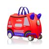 Trunki Glide Ride on Luggage Kids Suitcase Toy Box Frank the Firetruck