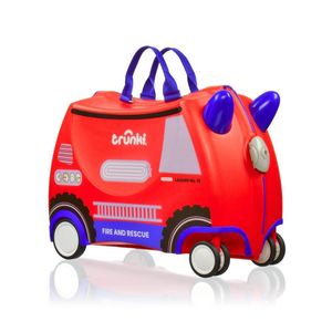 Trunki Glide Ride on Luggage Kids Suitcase Toy Box Frank the Firetruck