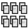 12x Unigift A3 Iconic M.D.F Glass Photo Frame Holder Home/Office Decor Black