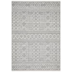River 807 Silver 225x155cm - Medium Hand Loomed Wool Indoor Floor Rug