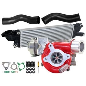 GEN1 High Flow Turbo Charger With 50mm Intercooler & Hoses For Mitsubishi Triton MQ 4N15 2.4L