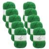 10pk Malli Super Blend Basic Knitting Crochet Yarn 8ply 100g Clover Green