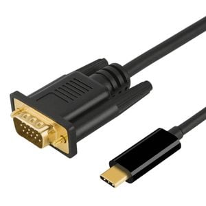 USB C Type-C Thunderbolt 3 Male to VGA Male Adapter Cable For MacBook Pro/Galaxy S20 S10 S9 S8