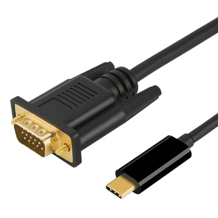 USB C Type-C Thunderbolt 3 Male to VGA Male Adapter Cable For MacBook Pro/Galaxy S20 S10 S9 S8