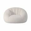 Artiss Single Small Boneless Couch Comfy Bean Bag For Living Room Faux Fur White