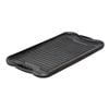 Healthy Choice Oil-seasoned Ready to use 50.7x25.8cm Reversible Cast Iron Grill - Black