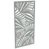 ProtectorAl 300-1200w x 1201-2400h Palladium Silver Jungle Unframed Solid Aluminium Decorative Panel