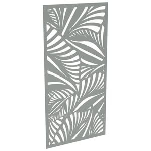 ProtectorAl 300-1200w x 1201-2400h Palladium Silver Jungle Unframed Solid Aluminium Decorative Panel