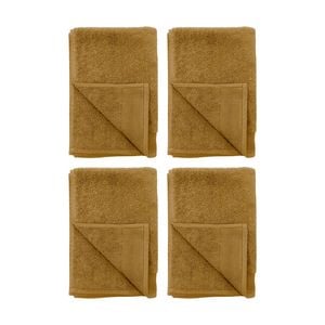 4PK Bambury Elvire 600gsm Soft Absorbent Cotton Hand Towel 40x60cm Brown