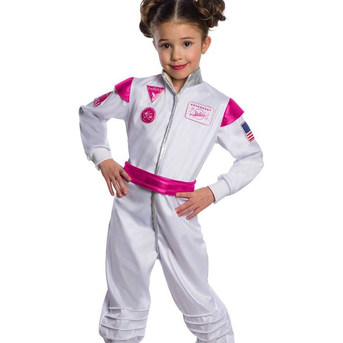 Barbie Astronaut Girls White Spacesuit  Costume - 9-10