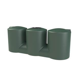 Melro Tanks 2000L Heritage Green Slimline 2007 Poly Water Tank