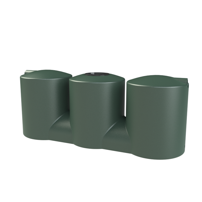 Melro Tanks 2000L Heritage Green Slimline 2007 Poly Water Tank