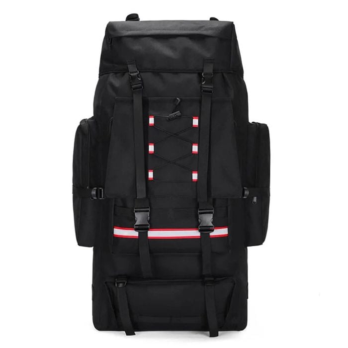 NNEOBA Tactical Backpack with Reflective Strips Black