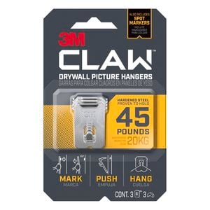 3M Claw 20kg Heavyweight Hanging Solution - 3 Pack