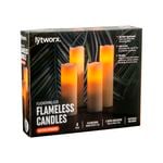 Lytworx Battery Operated Flameless Light Candles - 4 Pack