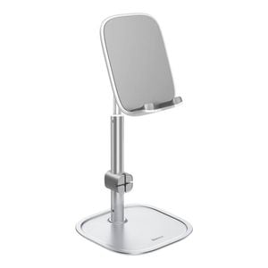 Baseus Literary Youth Desk Stand – Adjustable Universal Holder For Phone & Tablet, Silver