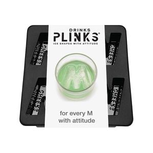 DrinksPlinks Letter M Ice Cube Tray