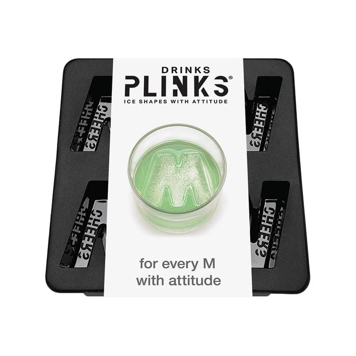 DrinksPlinks Letter M Ice Cube Tray