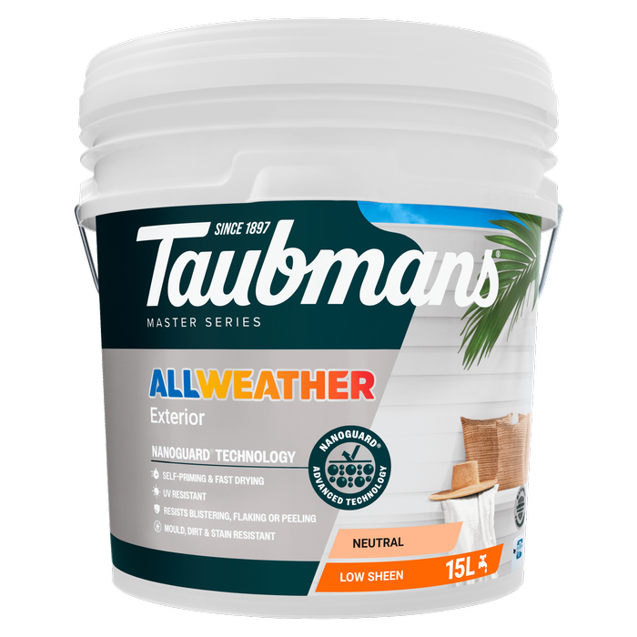 Taubmans 15L Neutral Low Sheen All Weather Exterior Paint