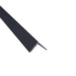 Rapidmesh 25 x 25 x 1.4mm x 2m Aluminium Equal Angle Black - Black