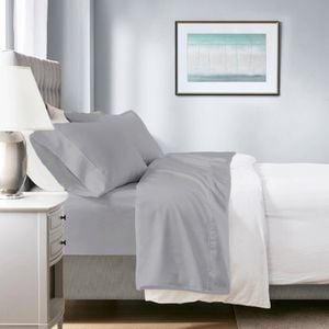 Renee Taylor King Single Tencel Lyocell Fibre & Cotton Sheet Set Dove 700TC