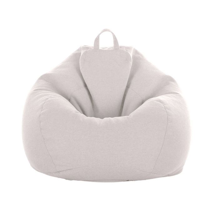 Catzon Bean Bag Chair Cover (No Filler) Linen Washable-Apricot(M)