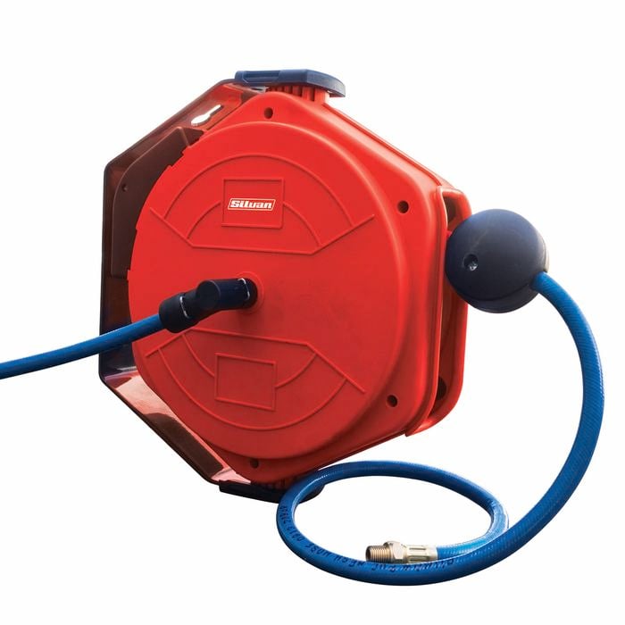 Silvan 10m Spring Retractable Hose Reel