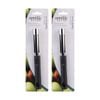 2pk Appetito Stainless Steel Apple Corer Kitchen Tool W/ Black Non-slip Handle