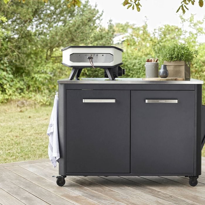 COZZE Door Outdoor Portable Cabinet With Stainless Steel Top