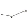 Metlam Australia 840mm x 700mm Satin Stainless Steel 30 Degree Left Hand Grab Rail