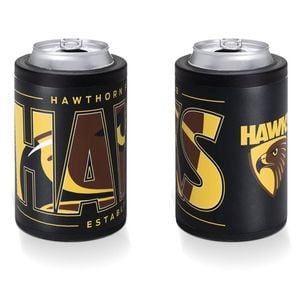 Hawthorn Hawks AFL Insulated Stainless Steel Can Cooler With Twist Top Lid
