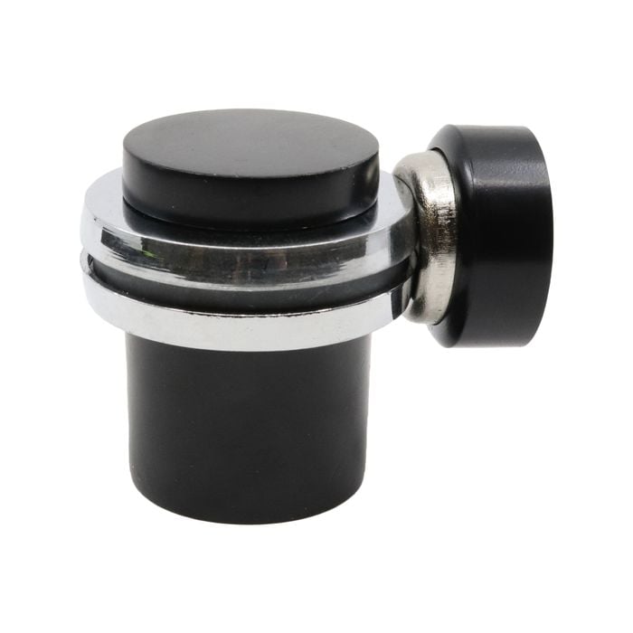 Adoored 40mm Black Floor Mount Stop Magnetic Door Stop