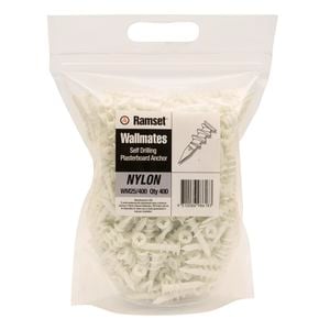 Ramset Wallmate Nylon Anchor - 400 Pack