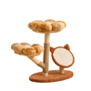Four Seasons Natural Wood Flower Cat Tree -autumn