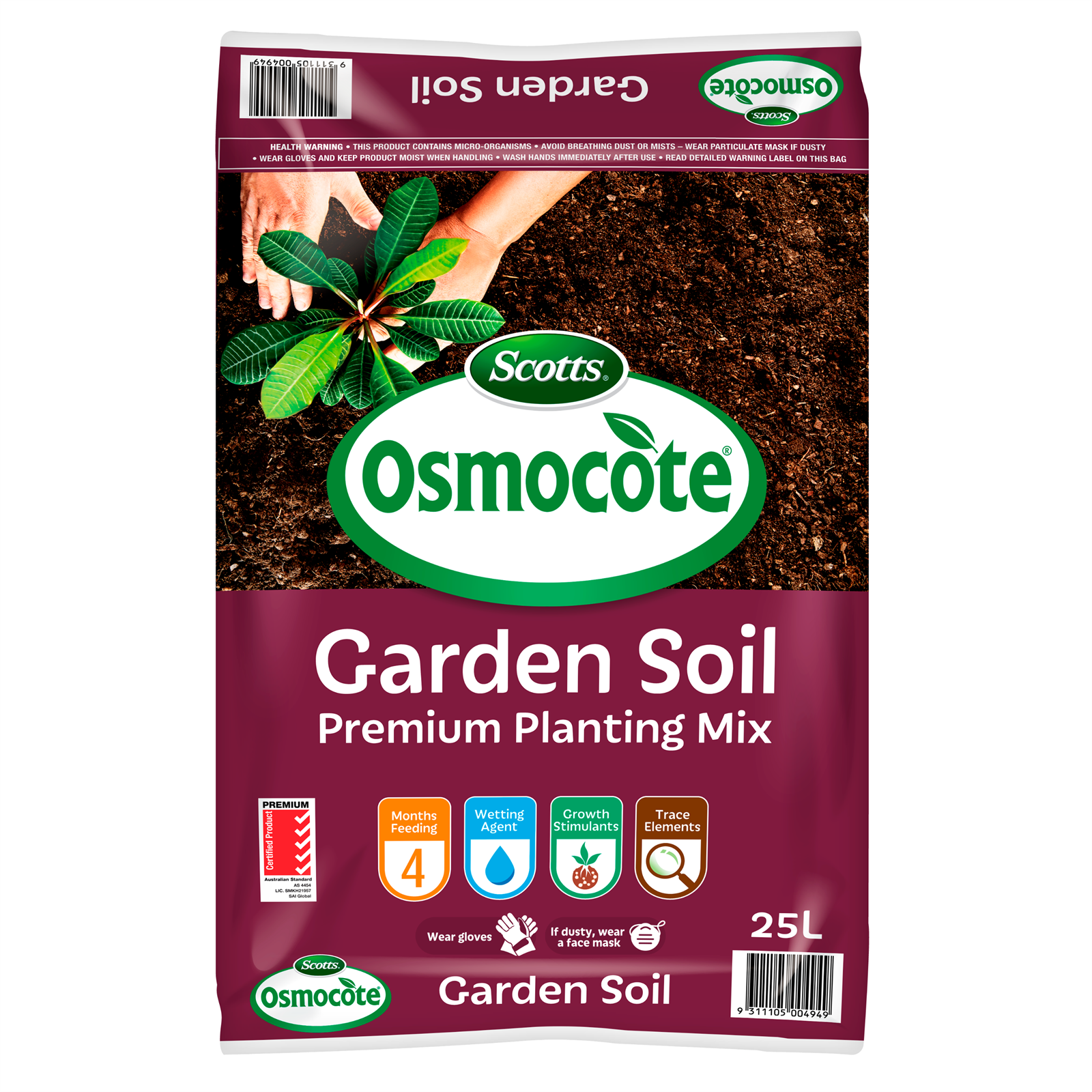 Scotts Osmocote 25L Garden Soil Premium Planting Mix Bunnings Australia