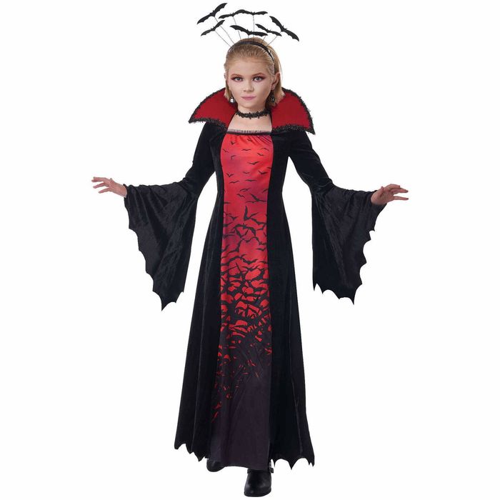 Midnight Flight Vampire Vampiress Bat Horror Halloween Child Girls Costume S