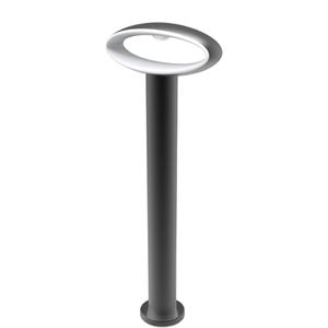 CLA Lighting Horus LED Surface Mounted Open Oval Bollard Light IP54 H500mm