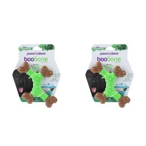 2x Paws & Claws BooBone 4 Way Dental Bone - Spearmint