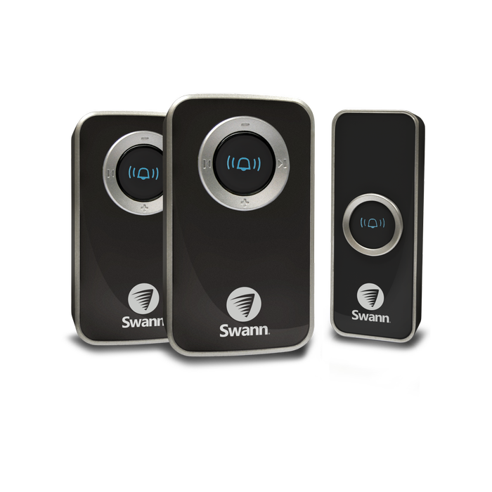 Swann Double Chime Black Wireless Plug-In Doorbell