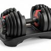 Adjustable Dumbbell Black & Red - 24 kg