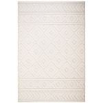Hufflett 280 x 380cm Perla Cream Heat Set Polyester Rug