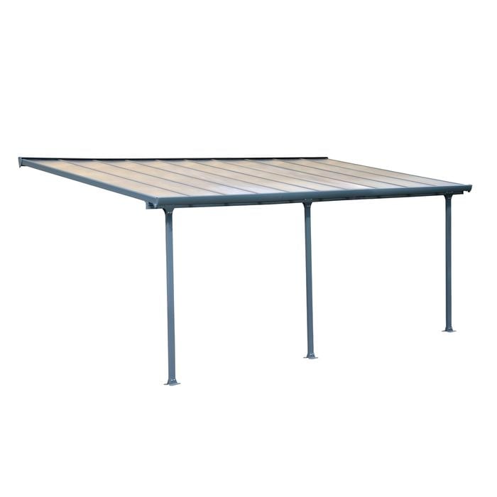 Canopia 3.0 x 6.1 x 3.0m Grey / Clear Feria DIY Patio Kit