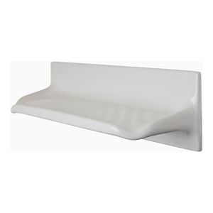 Roberts Designs 300 x 100mm White Standard Shelf Ceramic Tile Soap Holder
