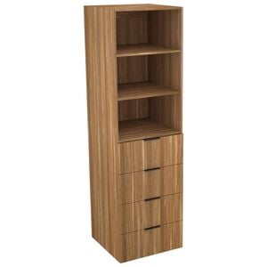 Lugna 2048 x 600 x 580mm Cove 2 Shelf 4 Drawer Storage Cabinet