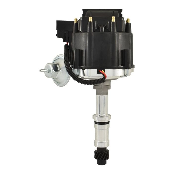 Buick Small Block 215 300 340 350 Hei Distributor 65k Volt Coil - Black Cap