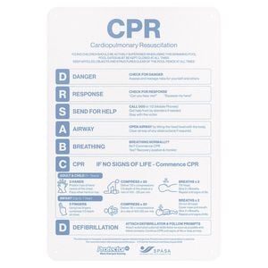 ProtectorAl 565 x 387 x 3mm Ocean CPR Pool Safety Sign